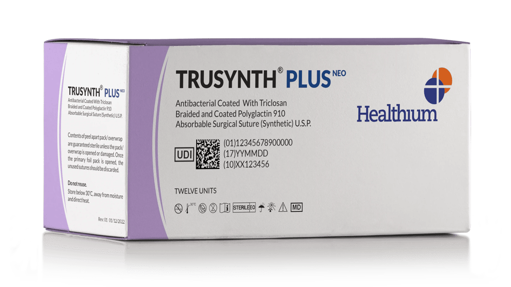 Braided and Coated Polyglactin 910 Sterile Synthetic Absorbable Surgical Suture - Trusynth Cover Image