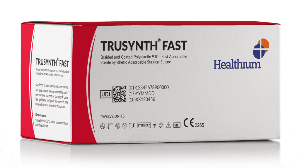 Braided and Coated Polyglactin 910-Fast Absorbable Sterile Synthetic Absorbable Surgical Suture - Trusynth Fast Cover Image