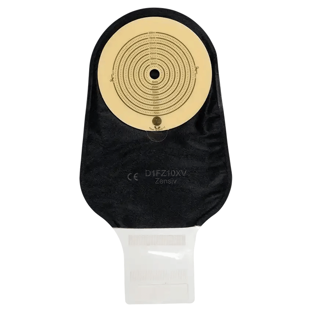 Ileostomy 1-Piece Foam Hydrocolloid Flat Wafer Cover Image