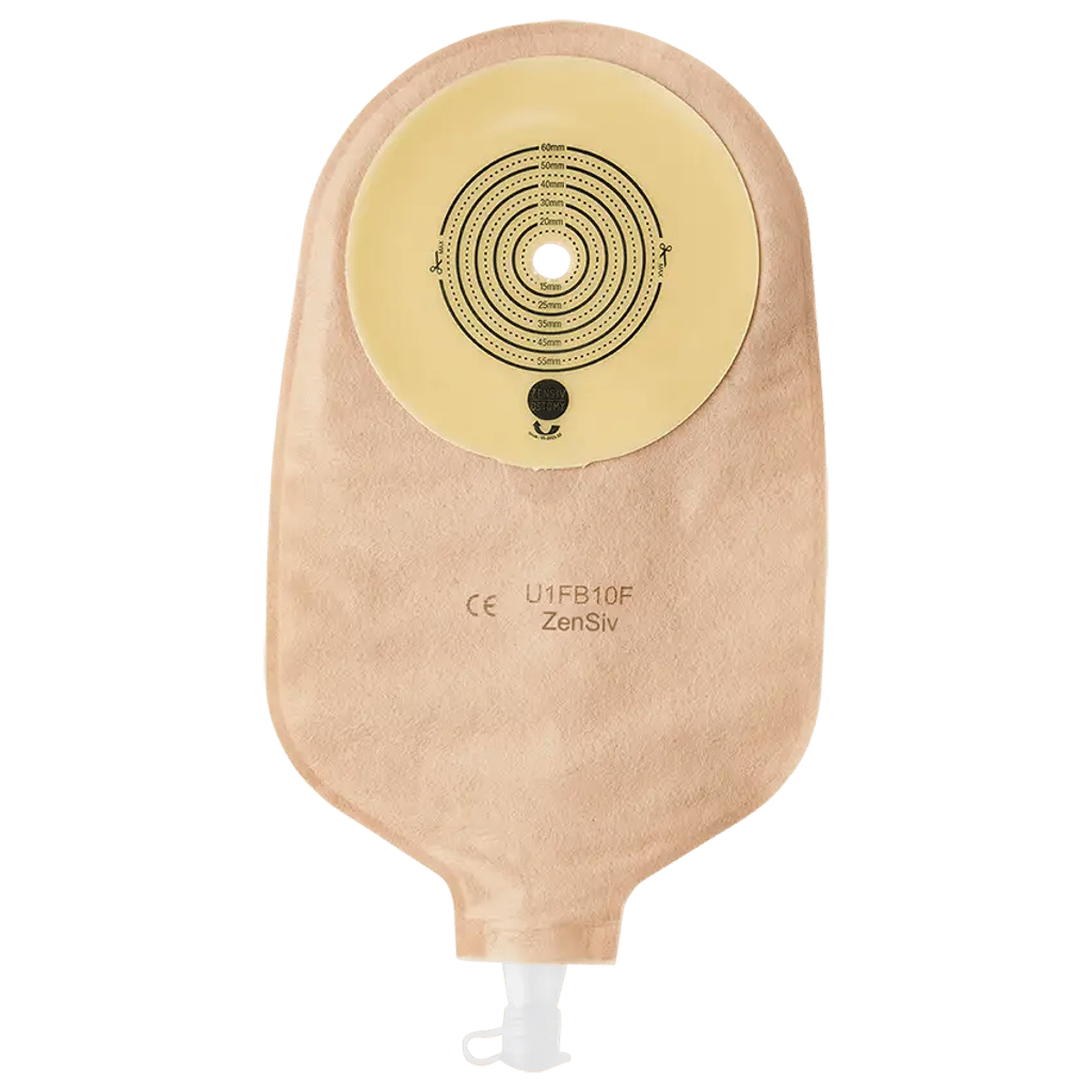 Urostomy 1-Piece Foam Hydrocolloid Flat Wafer Cover Image