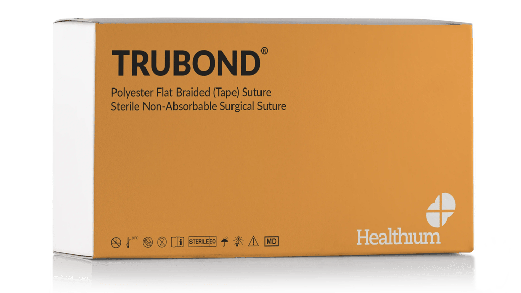 Polyester Flat Braided (Tape) Sterile Non-Absorbable Surgical Suture - Trubond Tape (Cervical Stitch) Cover Image