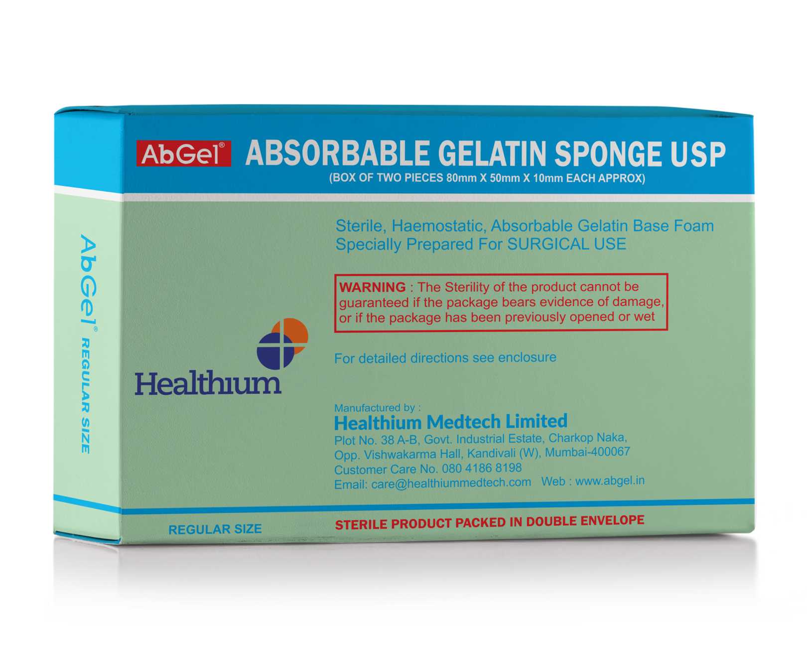 Absorbable Gelatin Sponge USP - Fullcare Surgical
