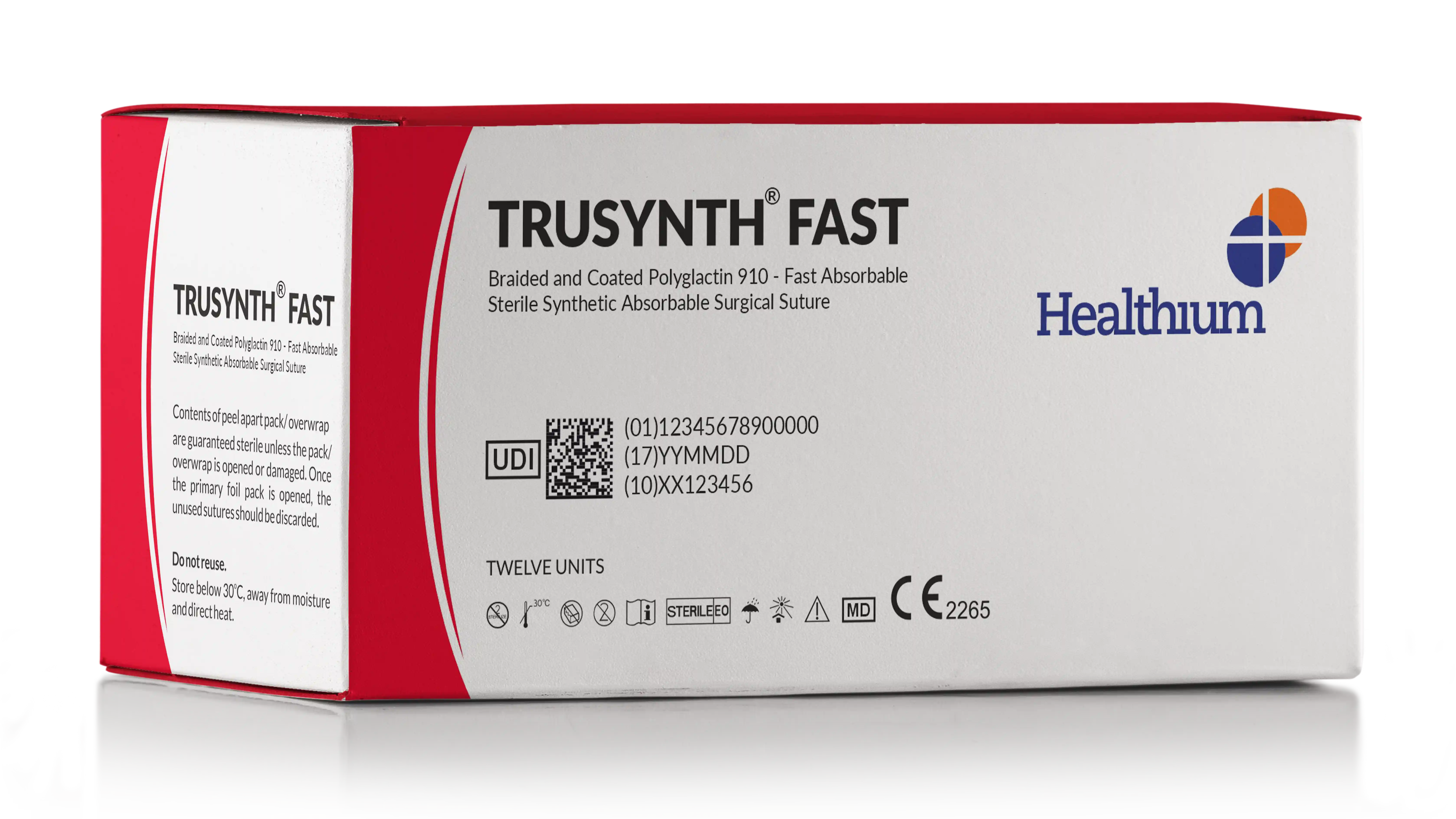 Braided and Coated Polyglactin 910-Fast Absorbable Sterile Synthetic Absorbable Surgical Suture - Trusynth Fast