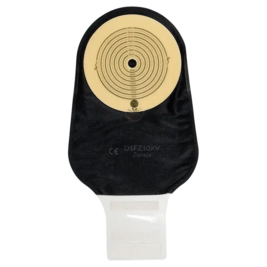 Ileostomy 1-Piece Foam Hydrocolloid Flat Wafer