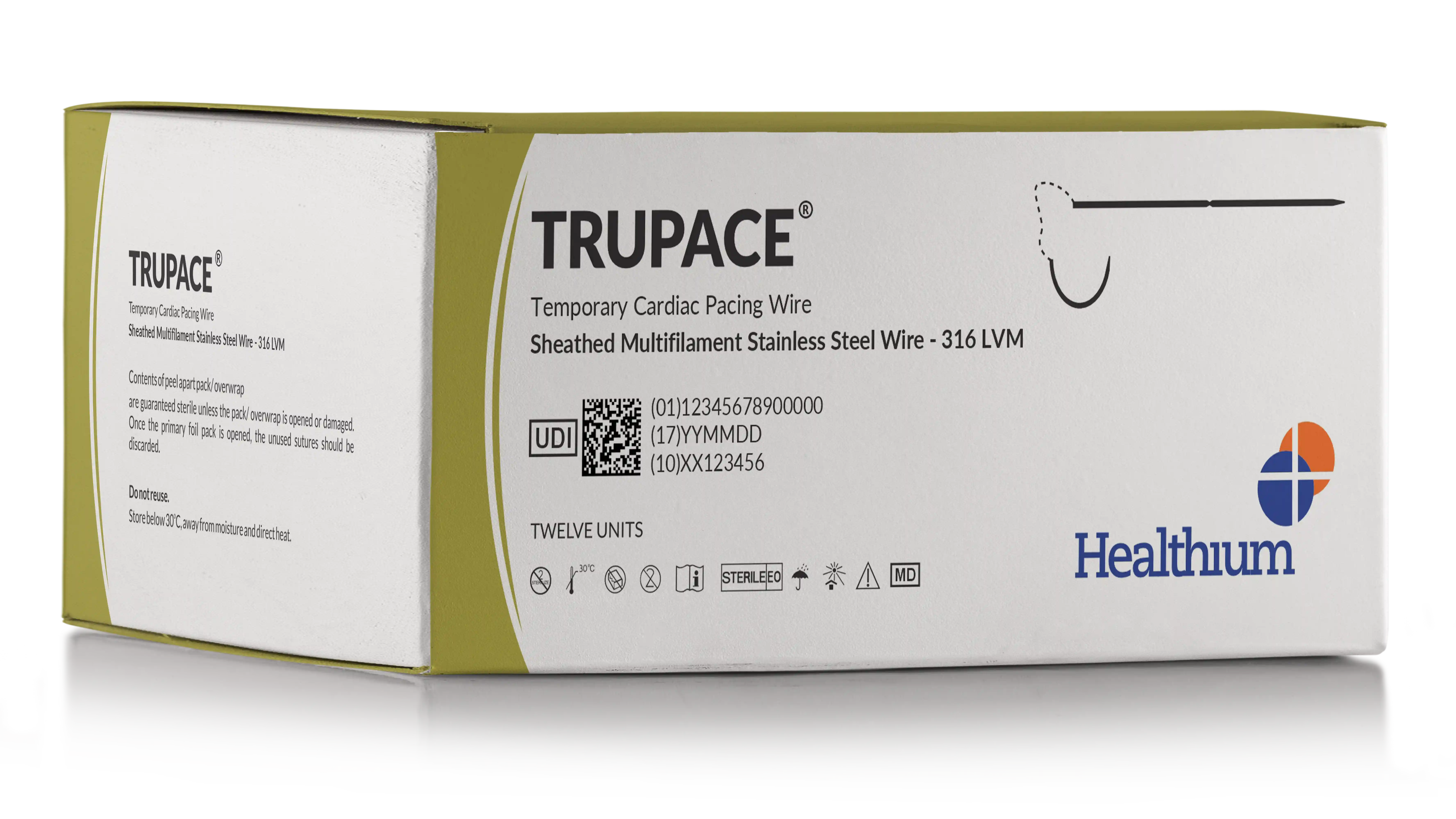 Sheathed Multifilament Stainless Steel Wire (Temporary Cardiac Pacing Wire) - 316 LV - Trupace