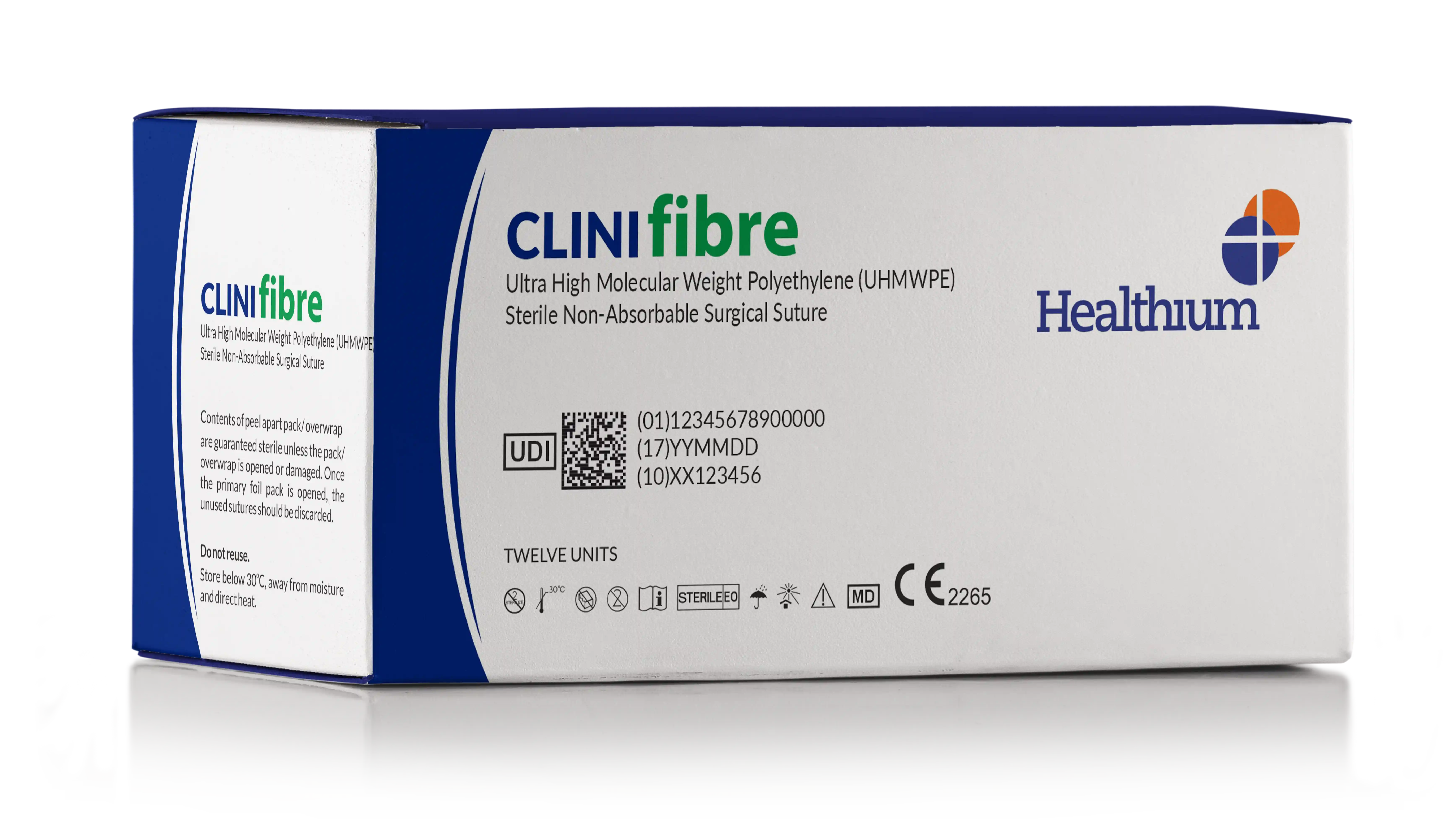 Ultra High Molecular Weight Polyethylene Sterile Non-Absorbable Surgical Suture - CLINIFibre